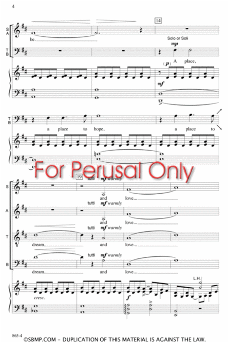 Journey Home - SATB Octavo 4-Part scores gallery preview page 3