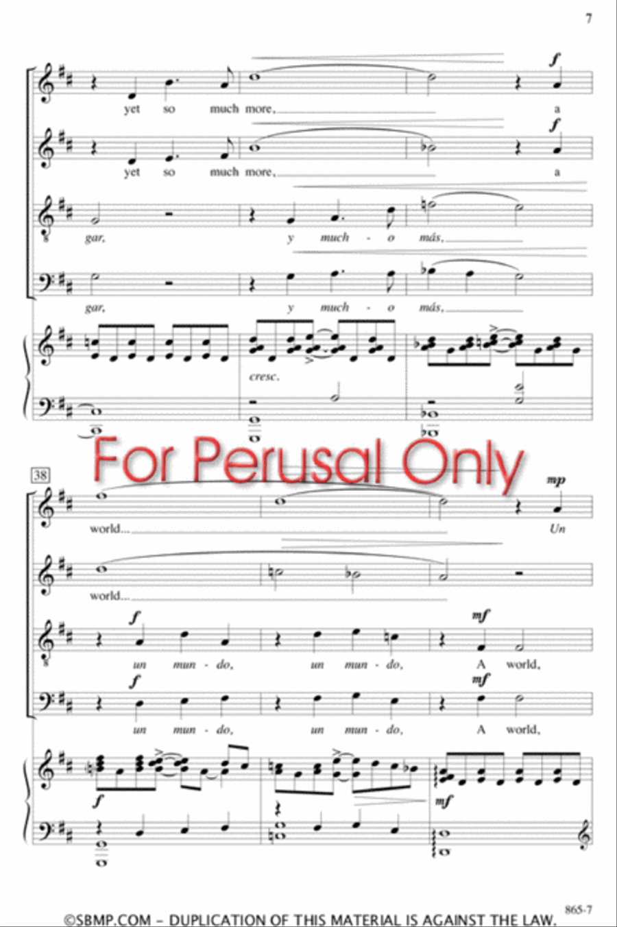Journey Home - SATB Octavo 4-Part scores gallery preview page 6