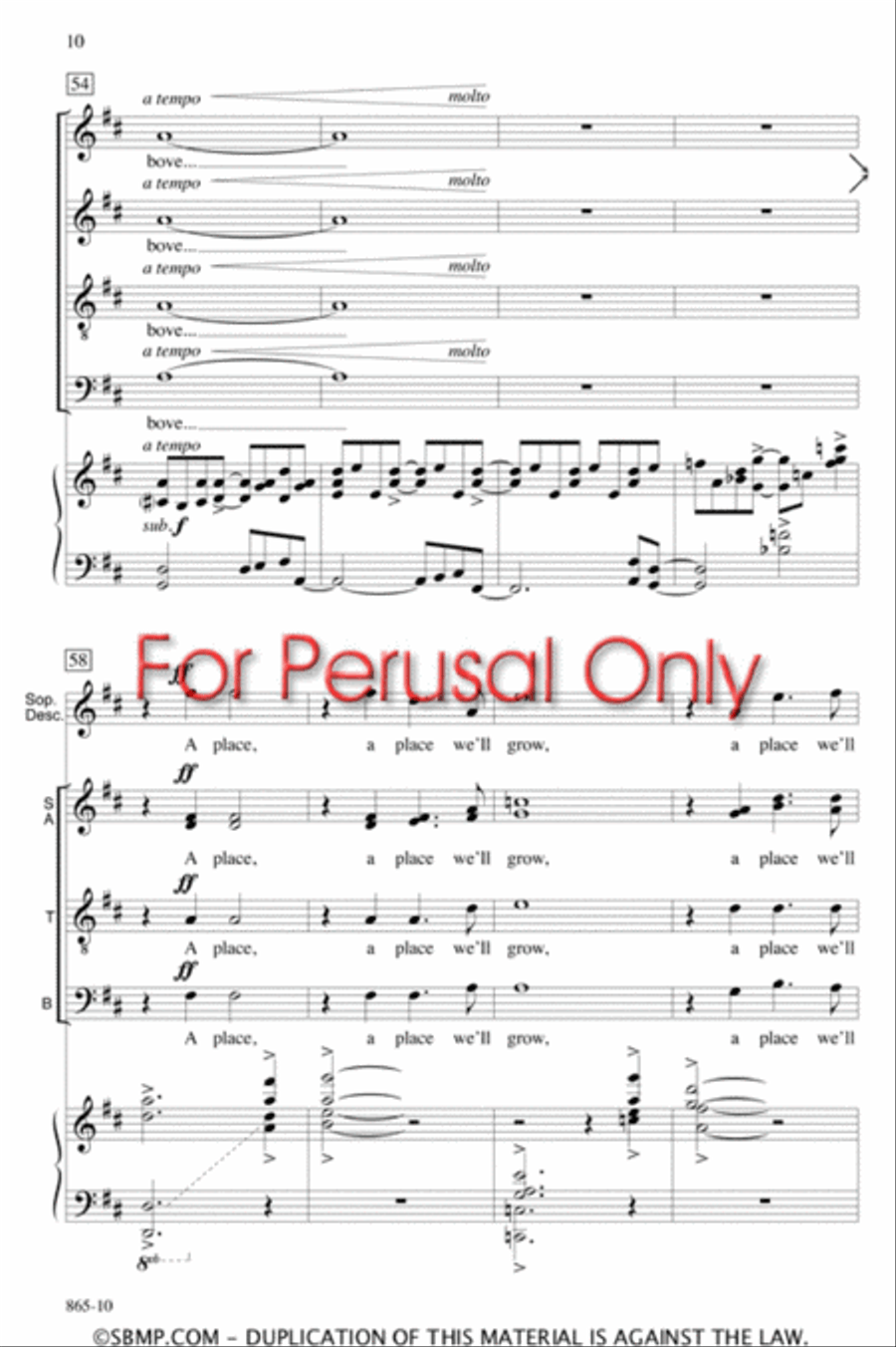 Journey Home - SATB Octavo 4-Part scores gallery preview page 9