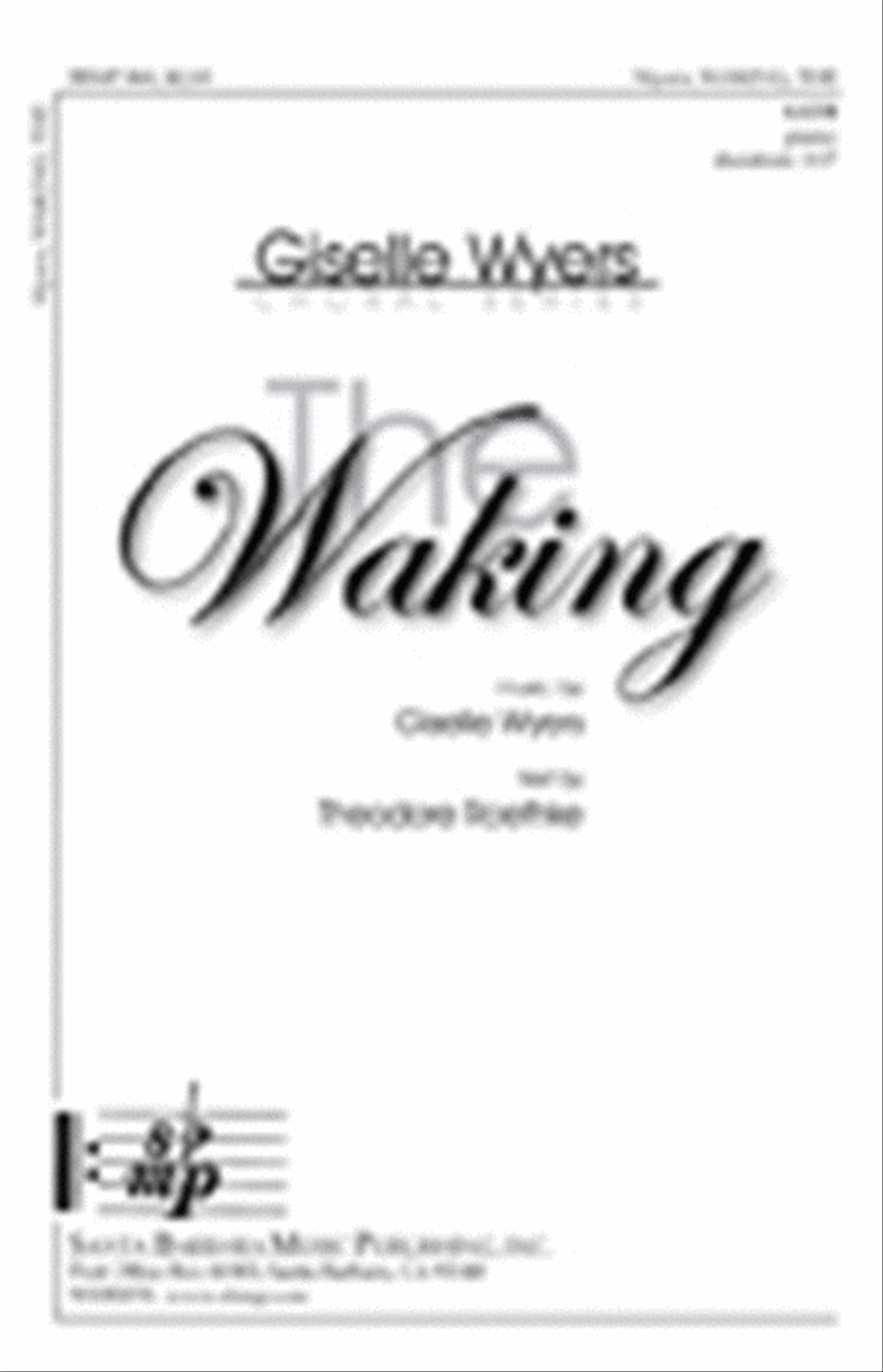 The Waking - SATB Octavo The Waking - SATB Octavo 4-Part scores gallery preview page 1