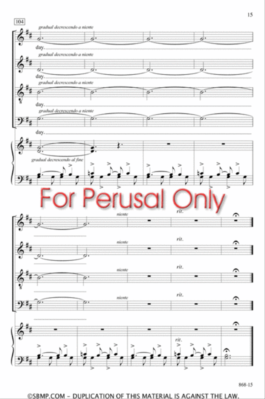 The Waking - SATB Octavo The Waking - SATB Octavo 4-Part scores gallery preview page 14