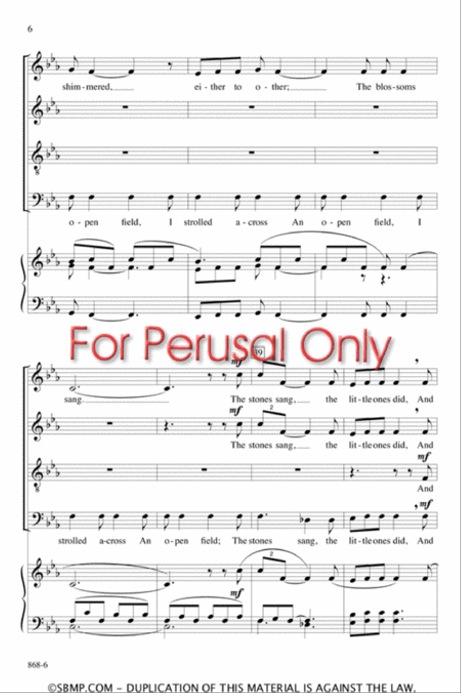 The Waking - SATB Octavo The Waking - SATB Octavo 4-Part scores gallery preview page 5