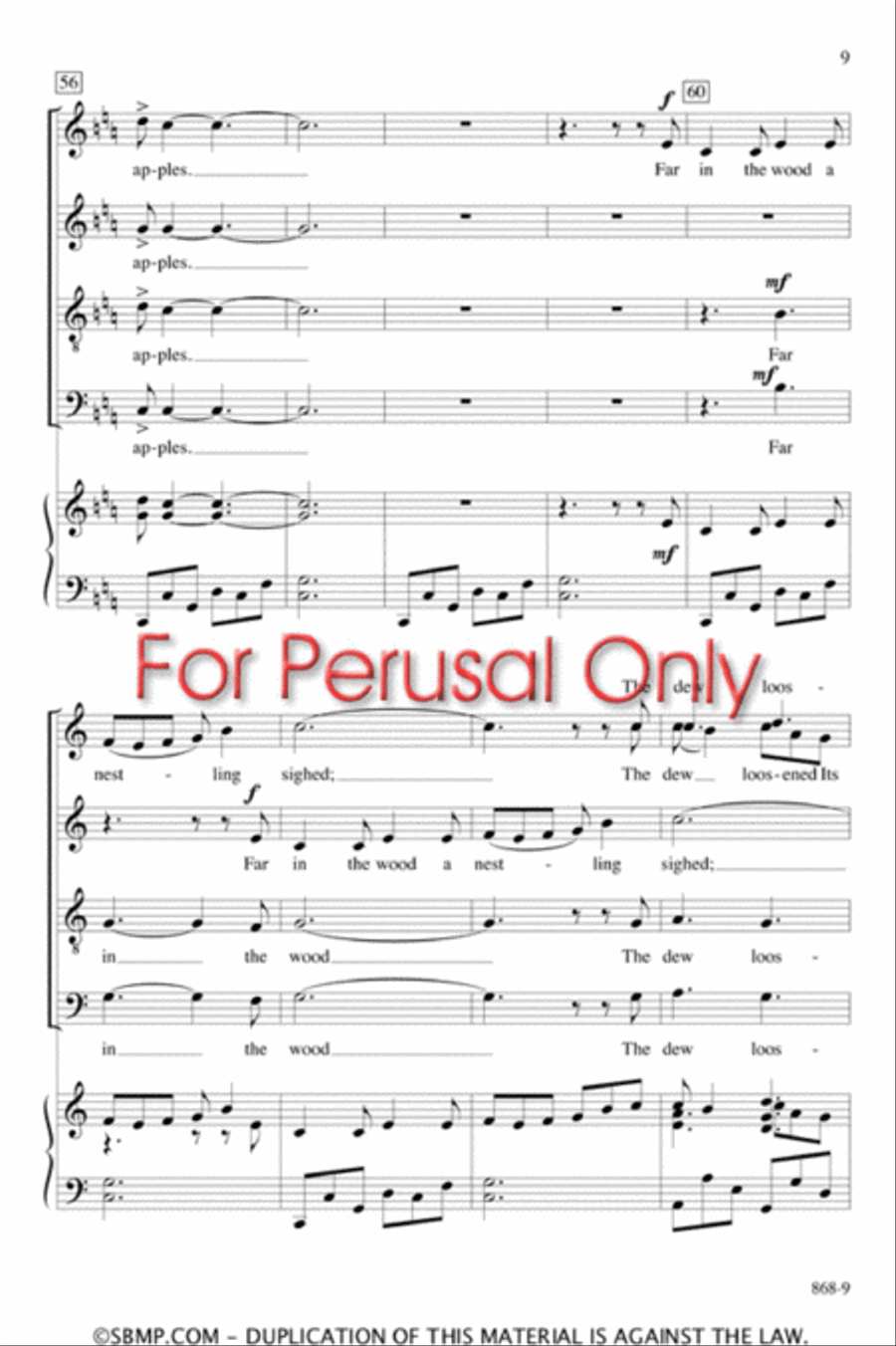 The Waking - SATB Octavo The Waking - SATB Octavo 4-Part scores gallery preview page 8