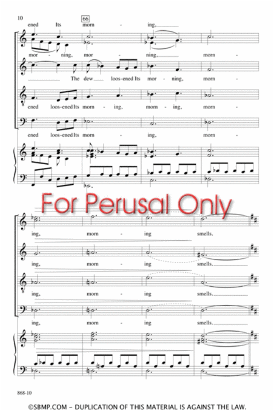 The Waking - SATB Octavo The Waking - SATB Octavo 4-Part scores gallery preview page 9