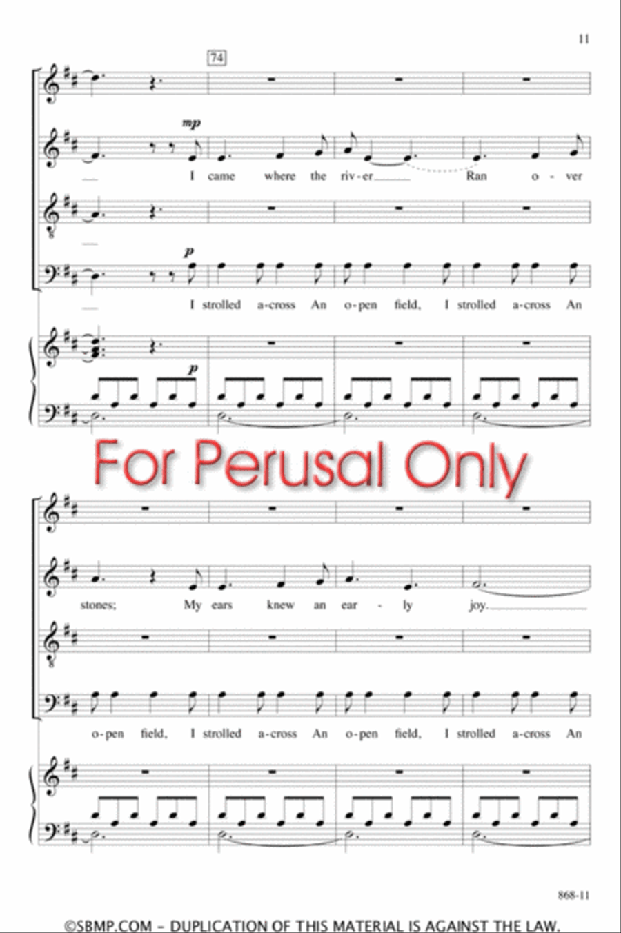 The Waking - SATB Octavo The Waking - SATB Octavo 4-Part scores gallery preview page 10