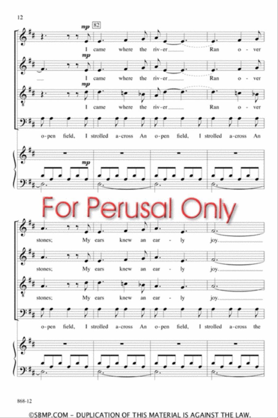 The Waking - SATB Octavo The Waking - SATB Octavo 4-Part scores gallery preview page 11