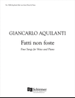 Fatti non foste (Four Songs)