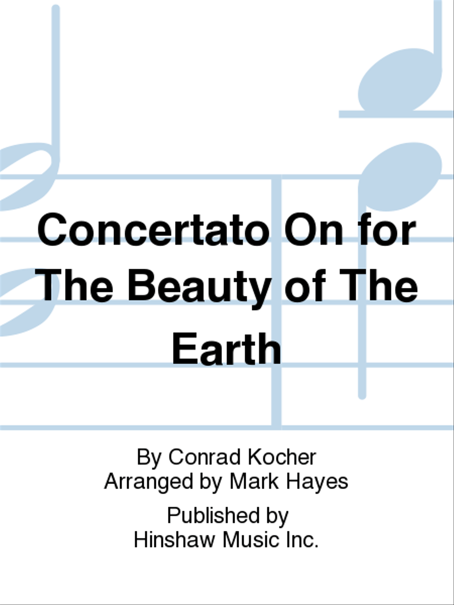Concertato on For the Beauty of the Earth 4-Part scores gallery preview page 1