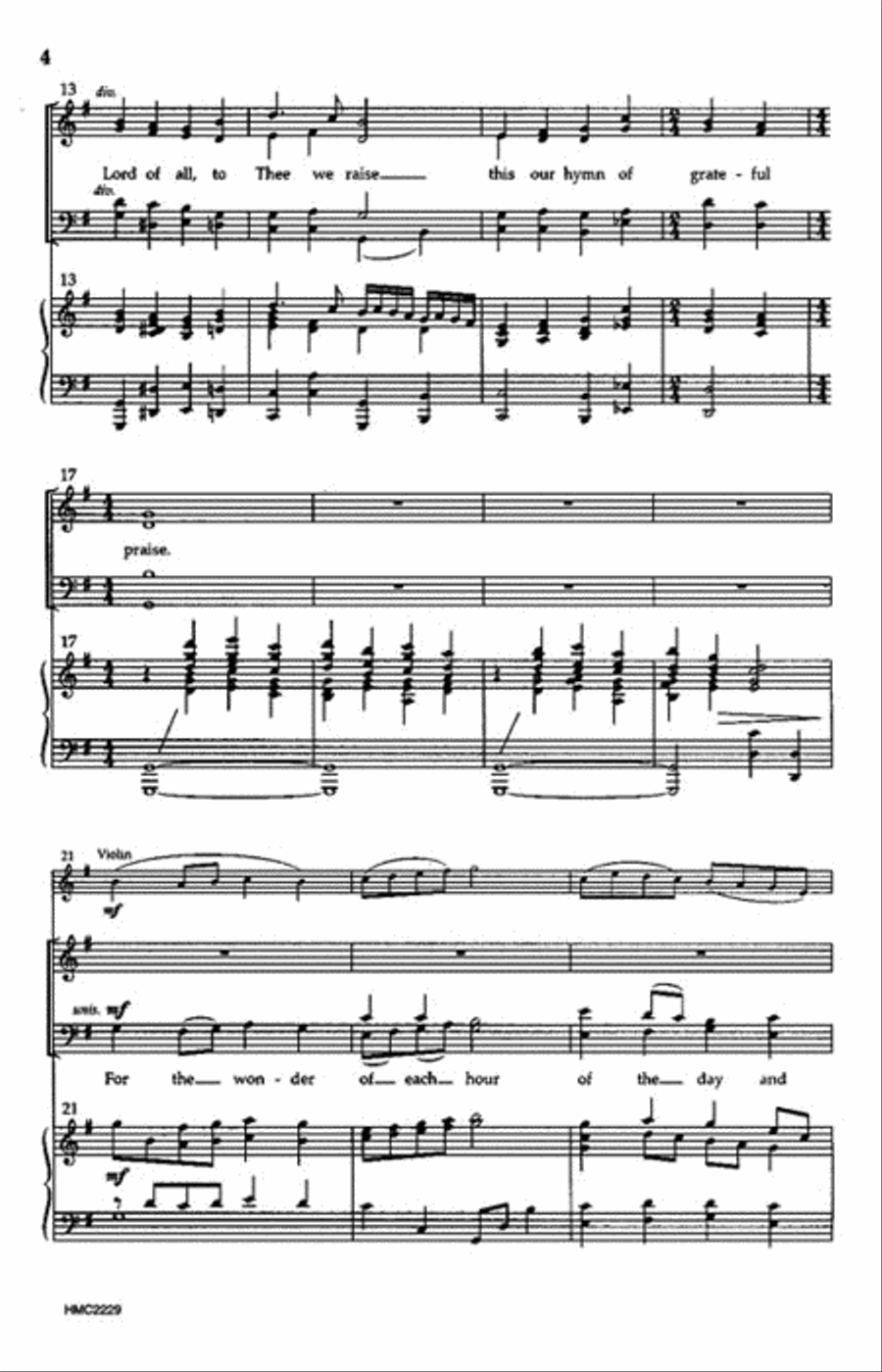 Concertato on For the Beauty of the Earth 4-Part scores gallery preview page 3