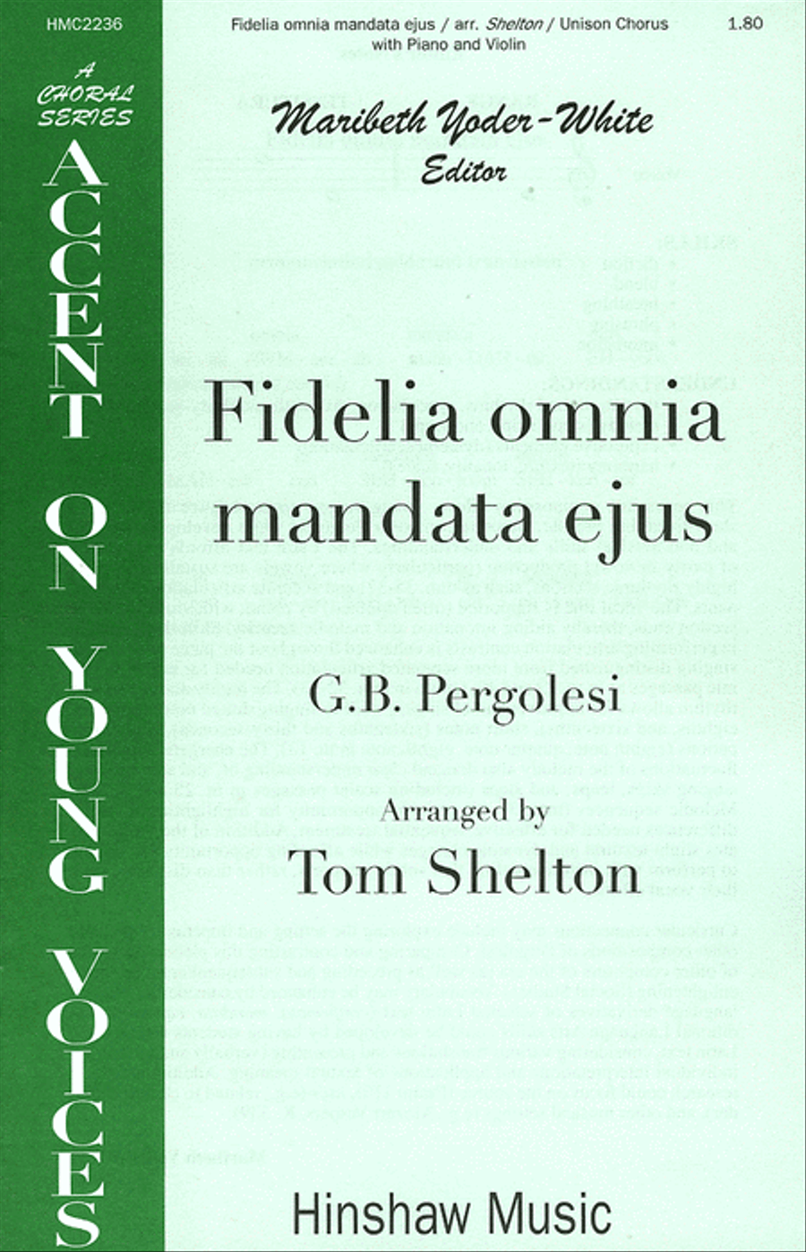 Fidelia Omnia Fidelia Omnia Choir scores gallery preview page 1