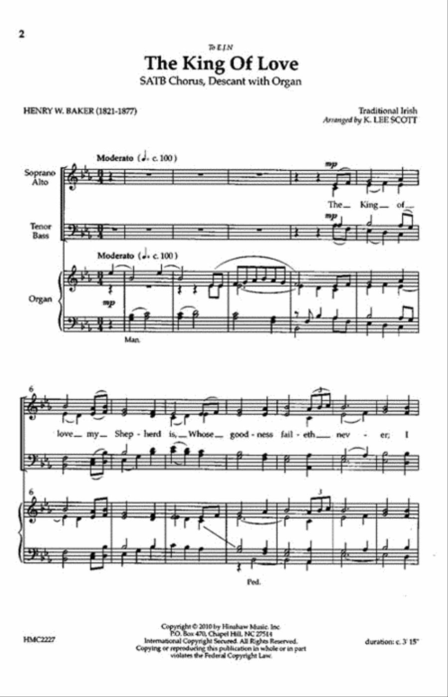 The King of Love The King of Love 4-Part scores gallery preview page 2