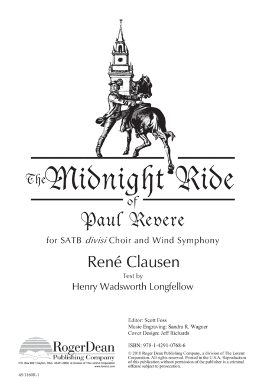 The Midnight Ride of Paul Revere Divisi scores gallery preview page 2