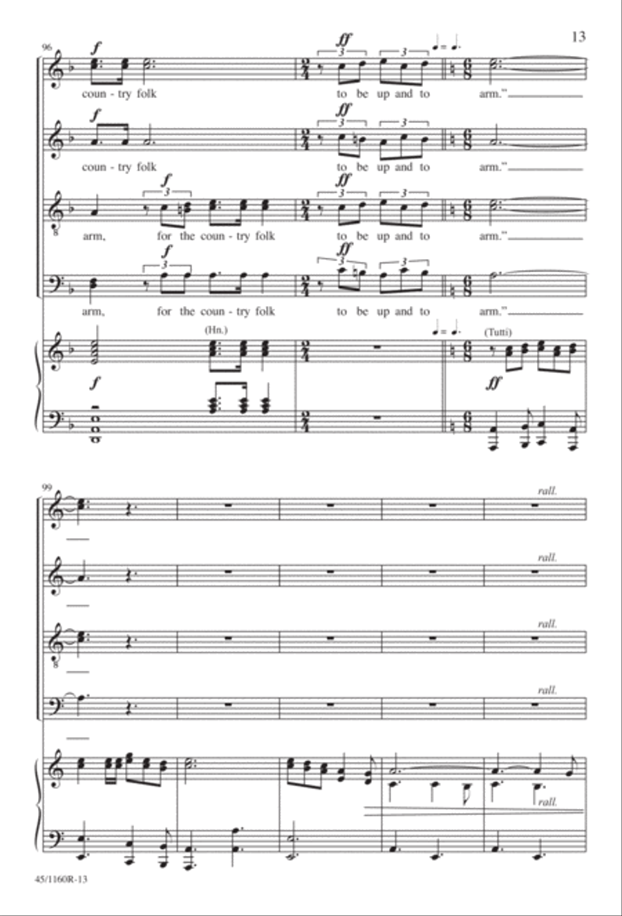 The Midnight Ride of Paul Revere Divisi scores gallery preview page 14