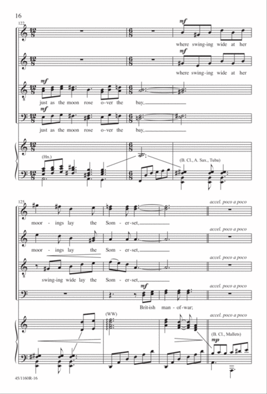 The Midnight Ride of Paul Revere Divisi scores gallery preview page 17