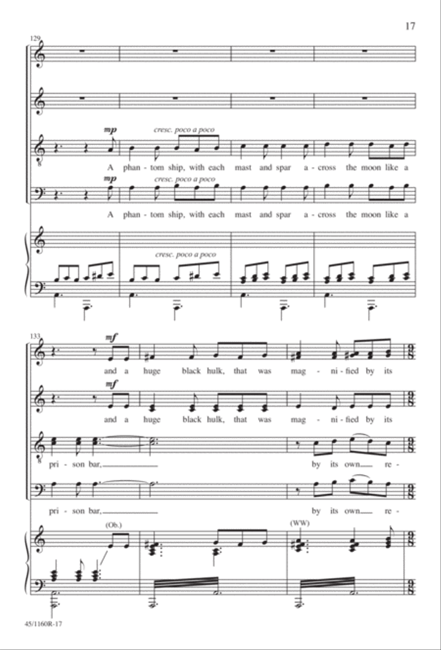 The Midnight Ride of Paul Revere Divisi scores gallery preview page 18