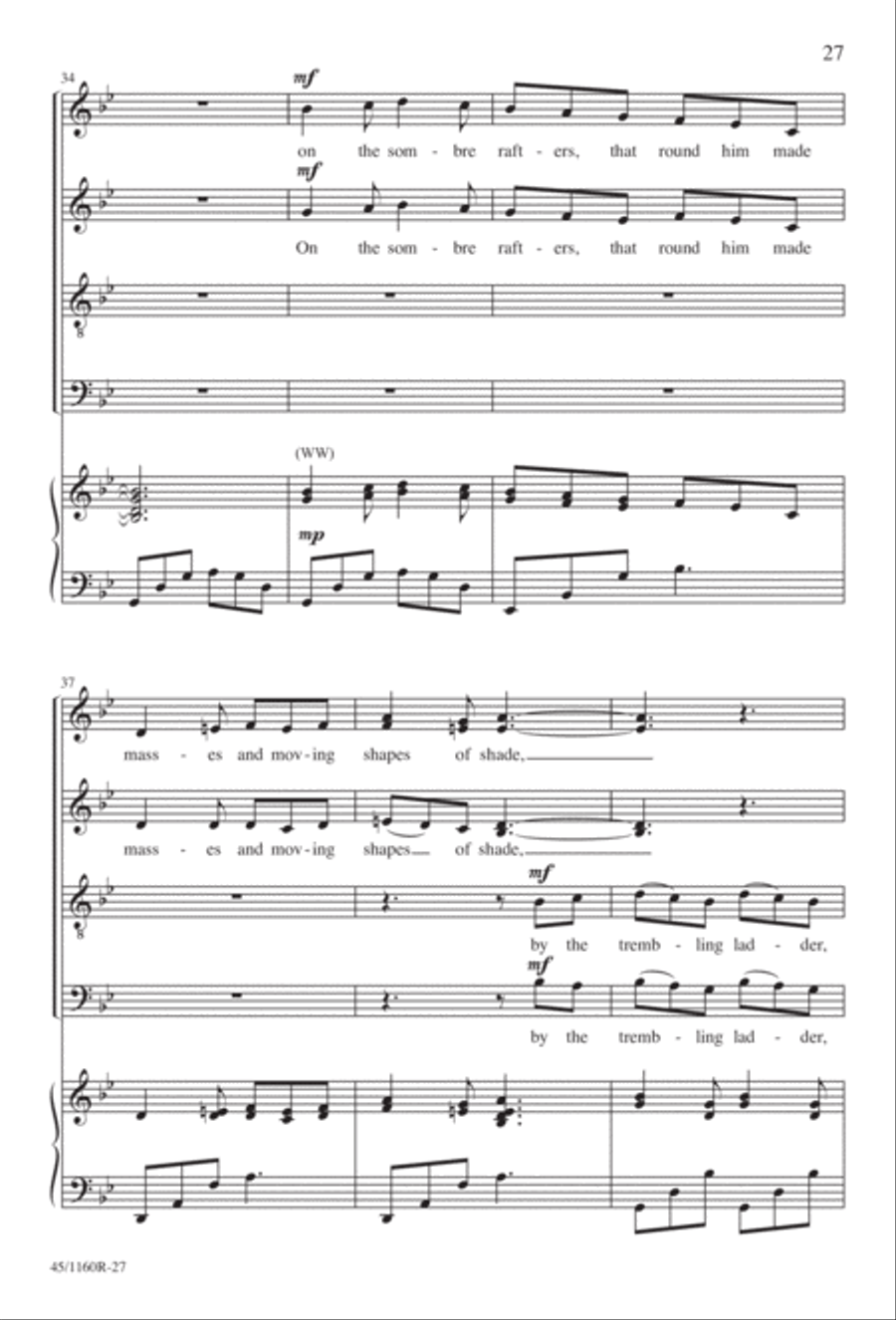 The Midnight Ride of Paul Revere Divisi scores gallery preview page 28
