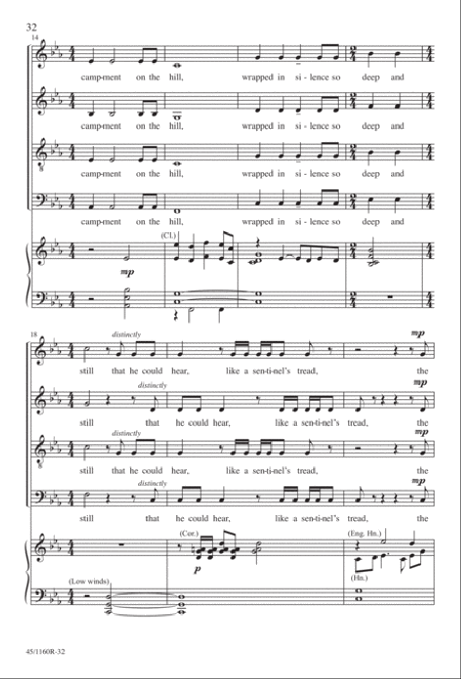 The Midnight Ride of Paul Revere Divisi scores gallery preview page 33