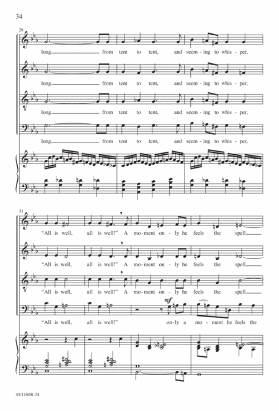 The Midnight Ride of Paul Revere Divisi scores gallery preview page 35