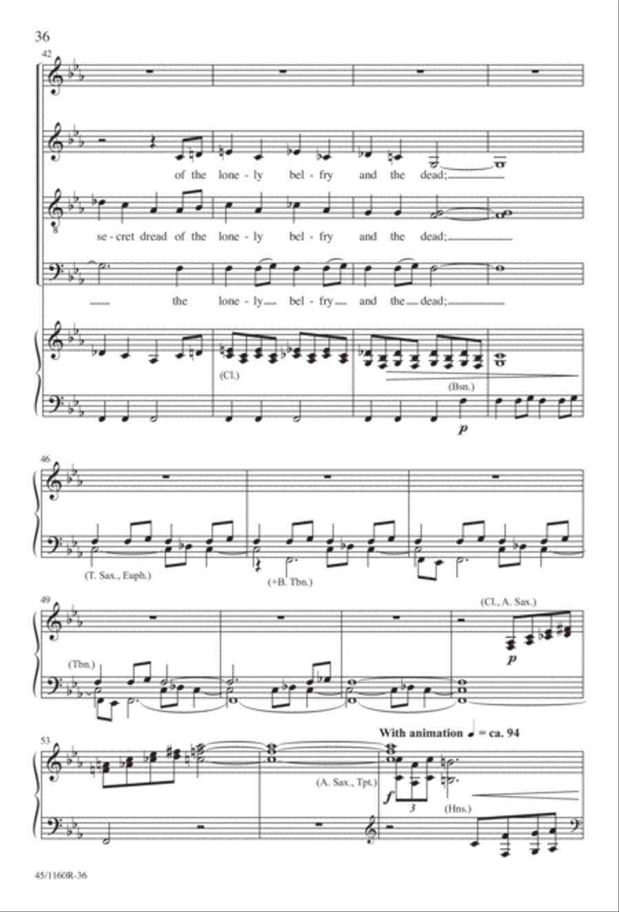 The Midnight Ride of Paul Revere Divisi scores gallery preview page 37