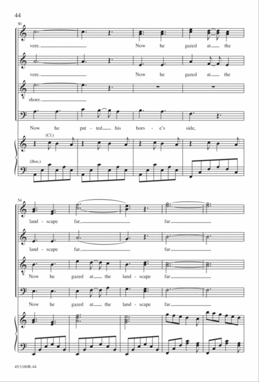 The Midnight Ride of Paul Revere Divisi scores gallery preview page 45