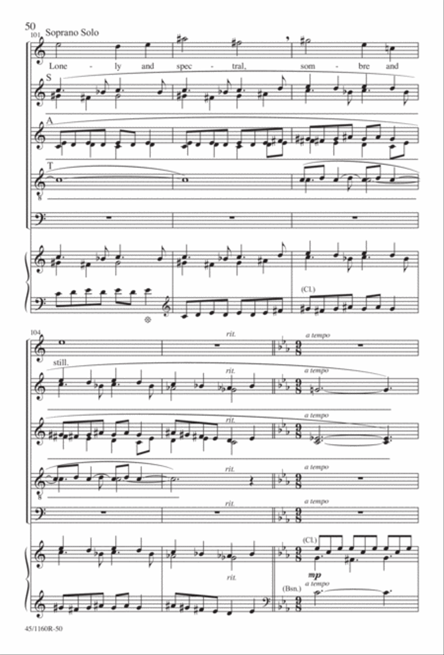 The Midnight Ride of Paul Revere Divisi scores gallery preview page 51