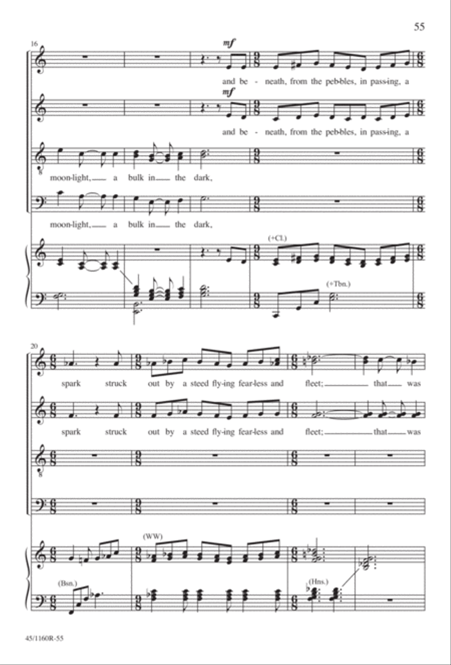The Midnight Ride of Paul Revere Divisi scores gallery preview page 56