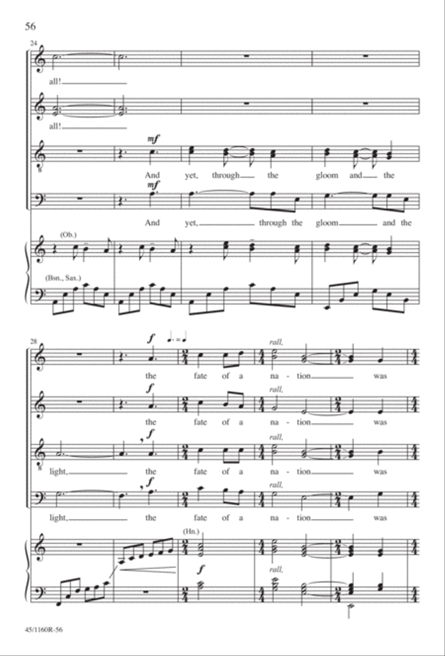 The Midnight Ride of Paul Revere Divisi scores gallery preview page 57
