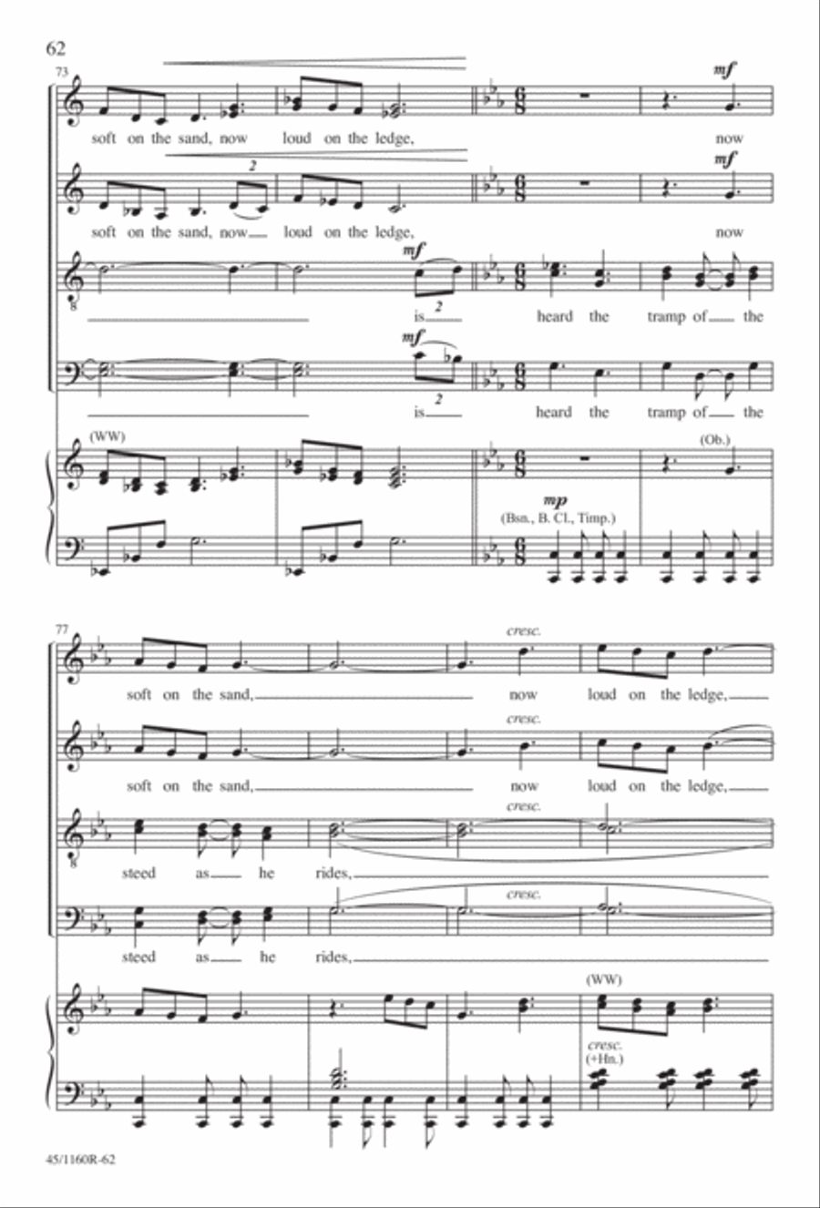 The Midnight Ride of Paul Revere Divisi scores gallery preview page 63
