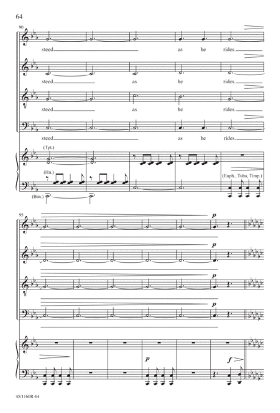 The Midnight Ride of Paul Revere Divisi scores gallery preview page 65