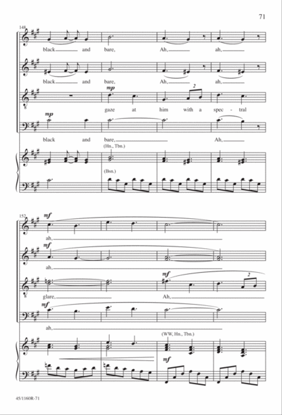 The Midnight Ride of Paul Revere Divisi scores gallery preview page 72