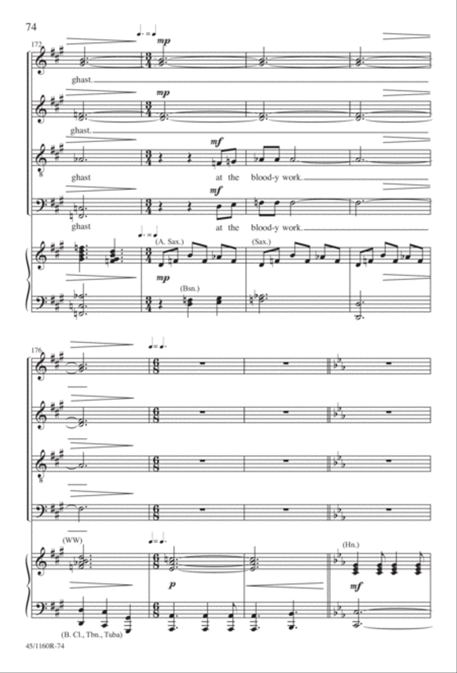 The Midnight Ride of Paul Revere Divisi scores gallery preview page 75