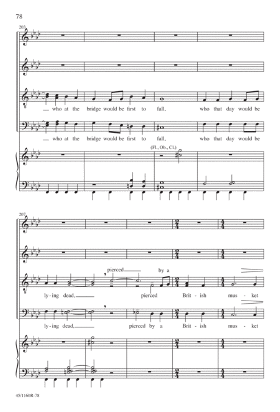 The Midnight Ride of Paul Revere Divisi scores gallery preview page 79