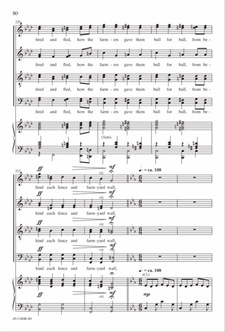 The Midnight Ride of Paul Revere Divisi scores gallery preview page 81