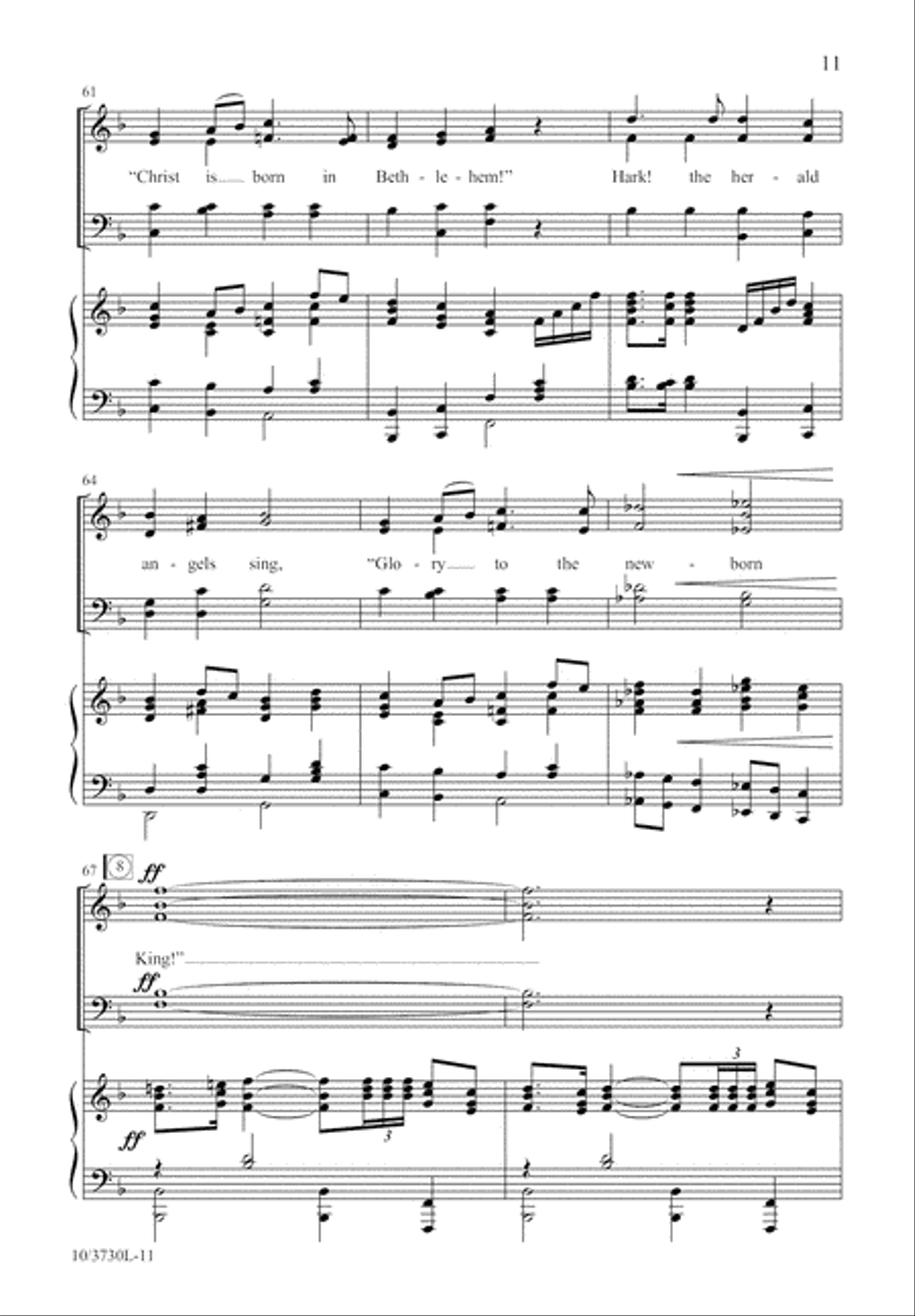Gloria! To God Sing Gloria! 4-Part scores gallery preview page 12