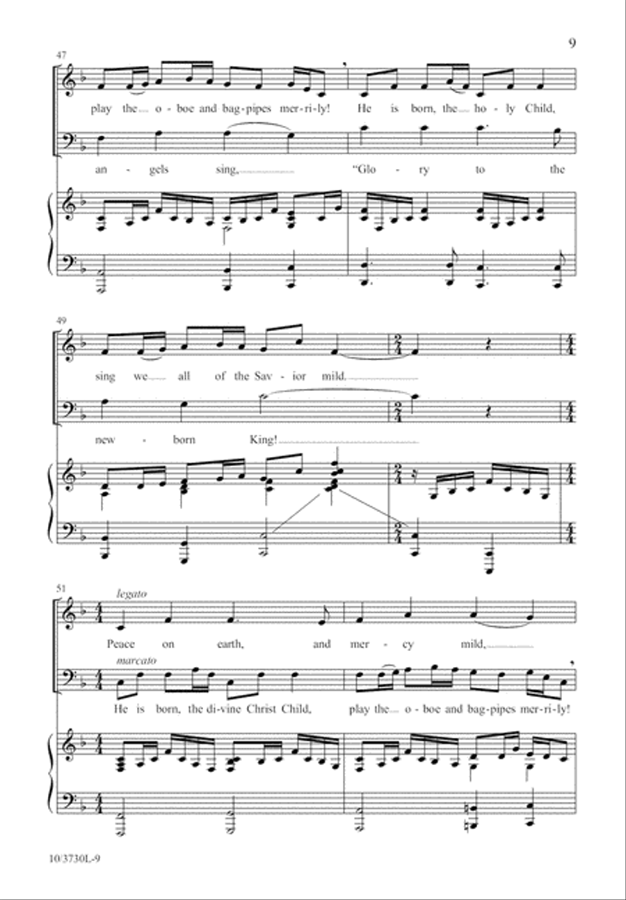 Gloria! To God Sing Gloria! 4-Part scores gallery preview page 10