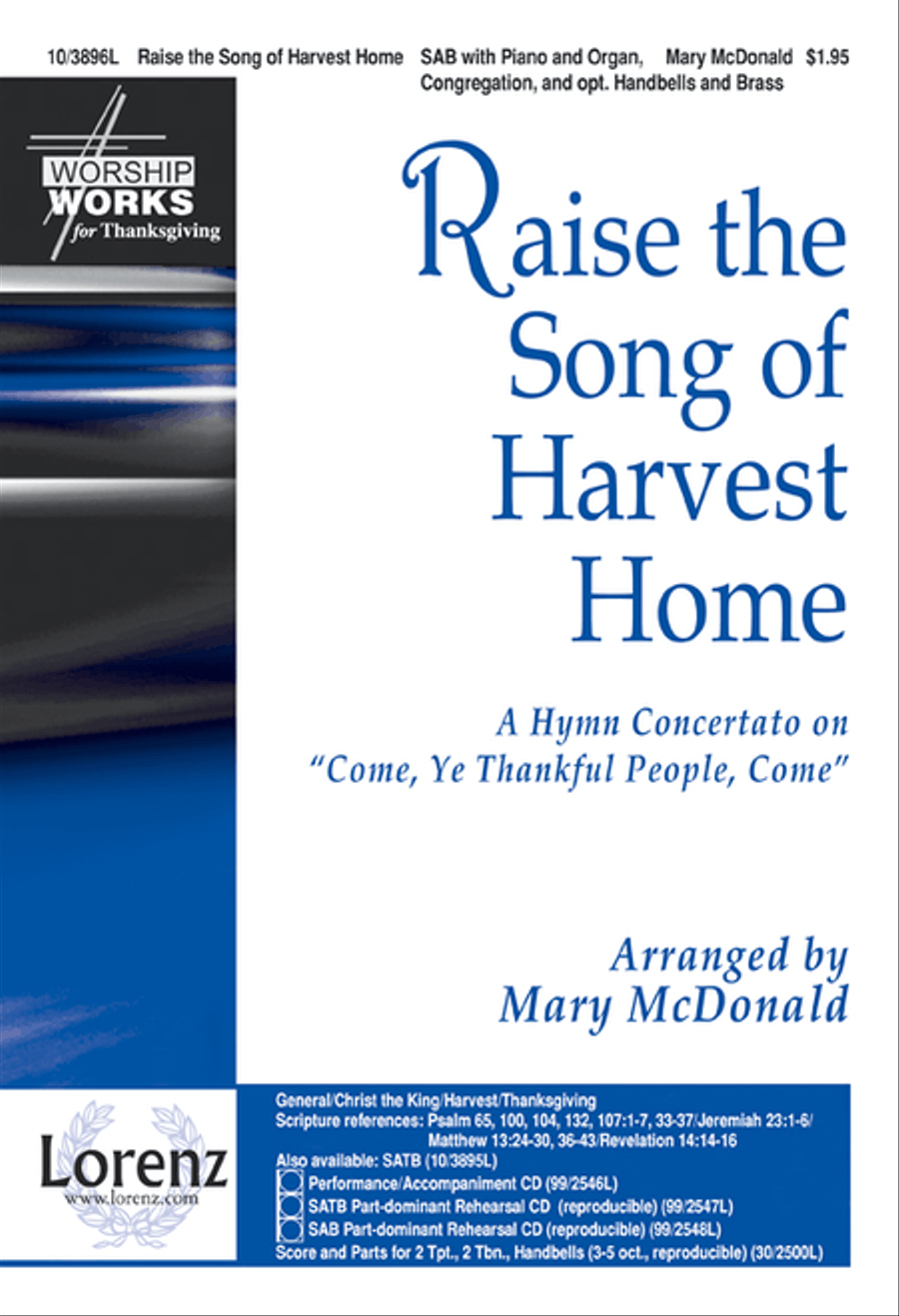 Raise the Song of Harvest Home 3-Part scores gallery preview page 1