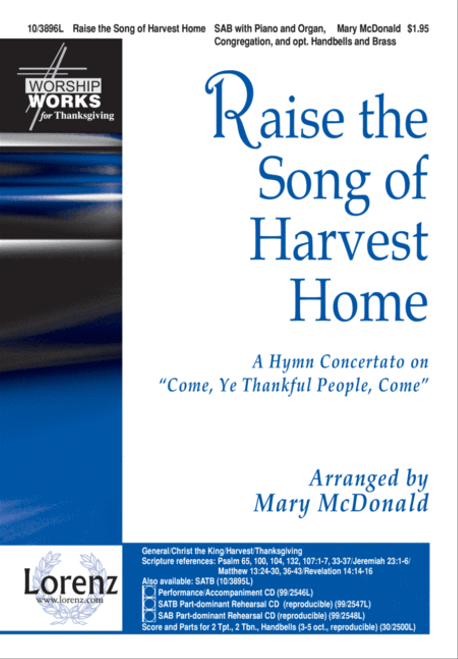 Raise the Song of Harvest Home 3-Part scores gallery preview page 2