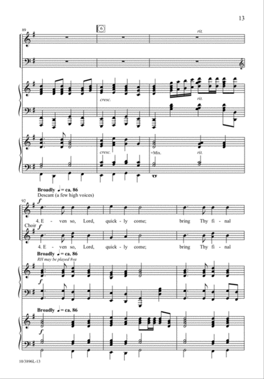 Raise the Song of Harvest Home 3-Part scores gallery preview page 14