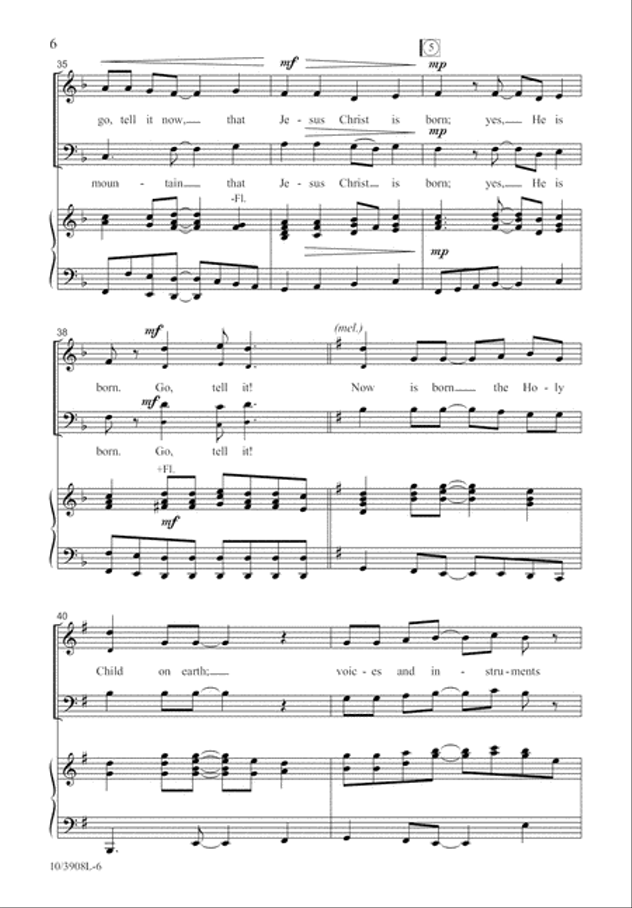 Go Tell It, He Is Born Go Tell It, He Is Born 2-Part scores gallery preview page 7
