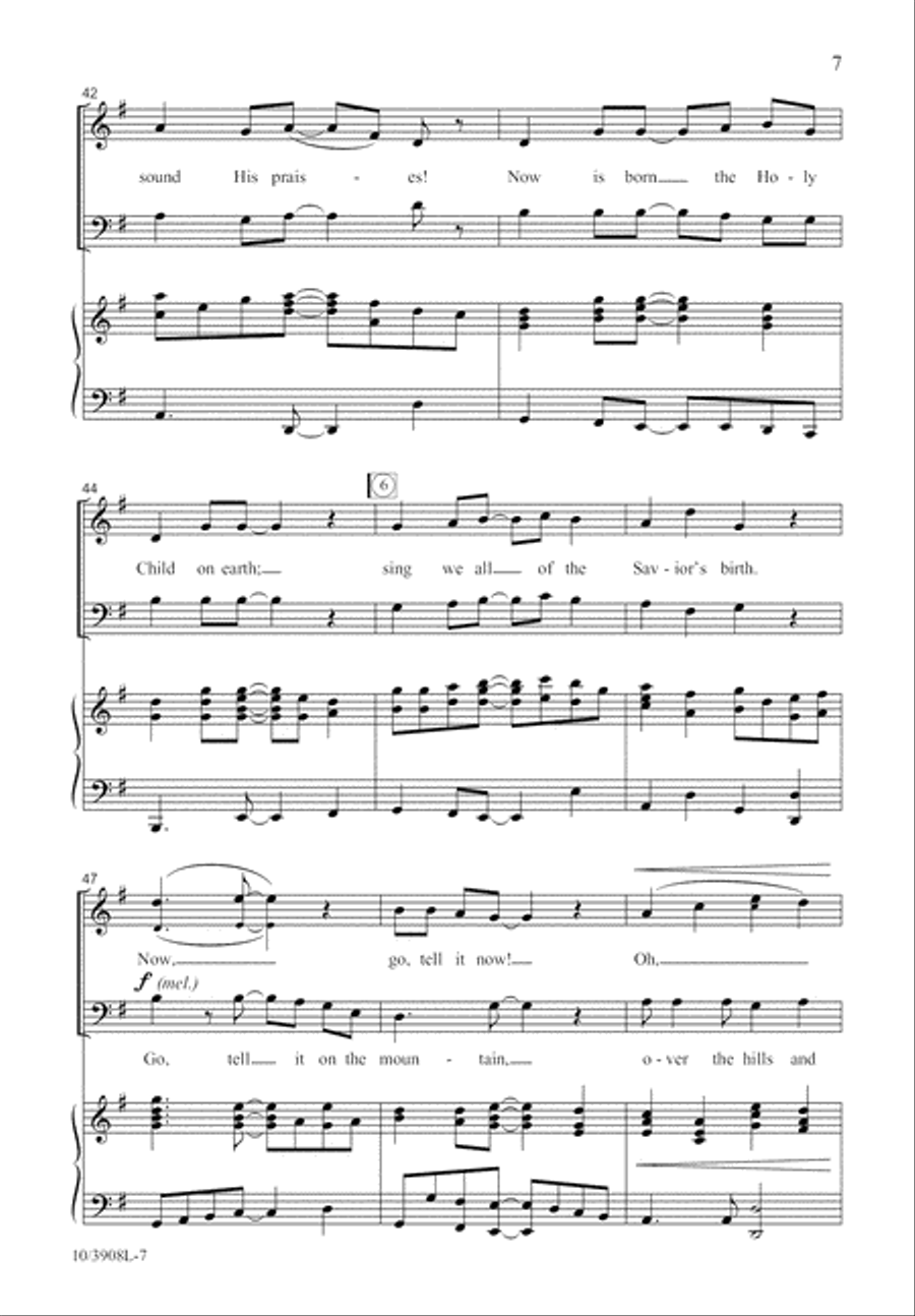 Go Tell It, He Is Born Go Tell It, He Is Born 2-Part scores gallery preview page 8