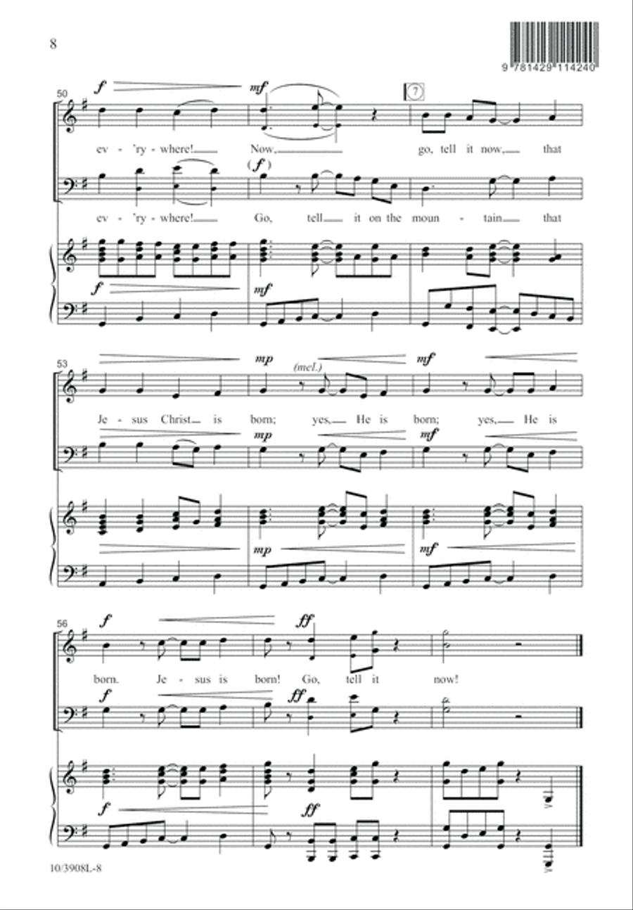 Go Tell It, He Is Born Go Tell It, He Is Born 2-Part scores gallery preview page 9