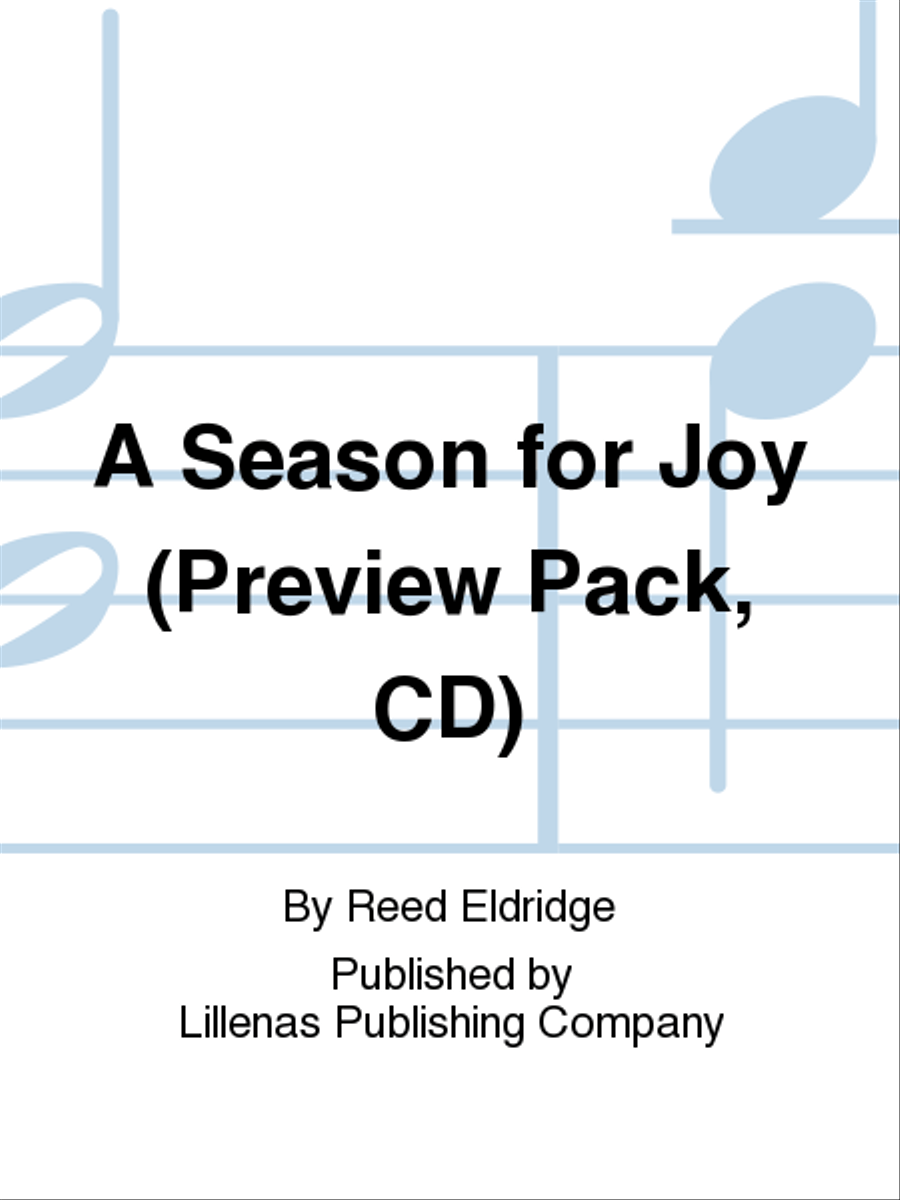 A Season for Joy (Preview Pack, CD) Unison Choir scores gallery preview page 1