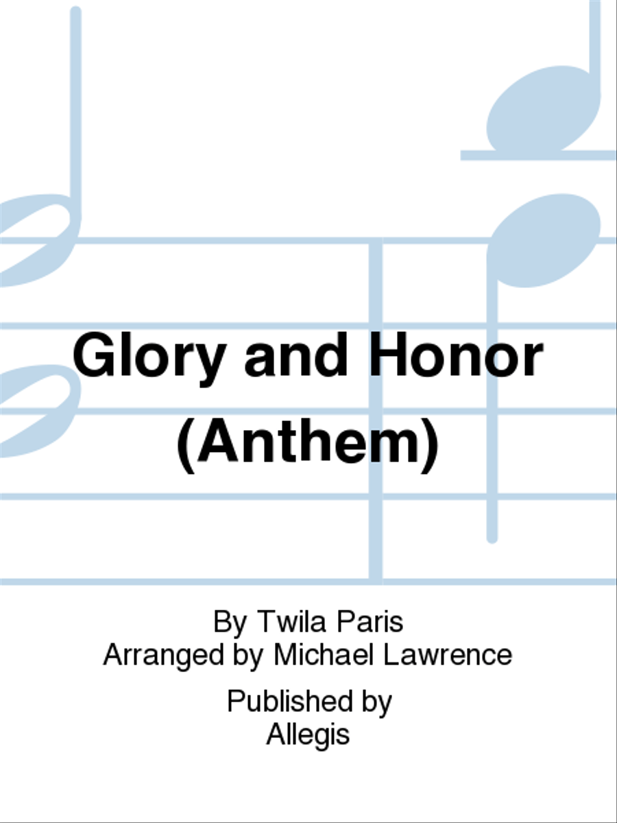 Glory and Honor (Anthem) 4-Part scores gallery preview page 1