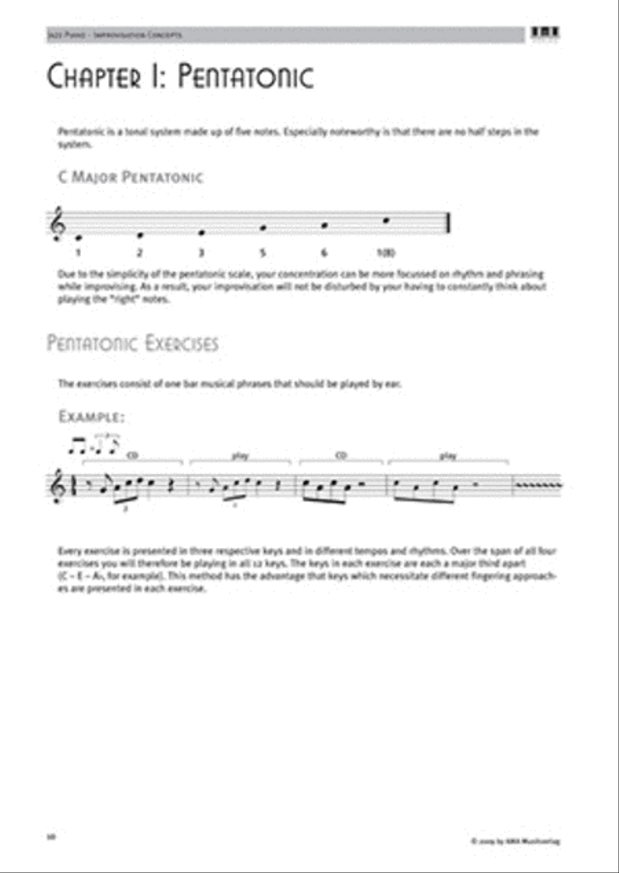 Jazz Piano - Improvisations Concepts Piano scores gallery preview page 2