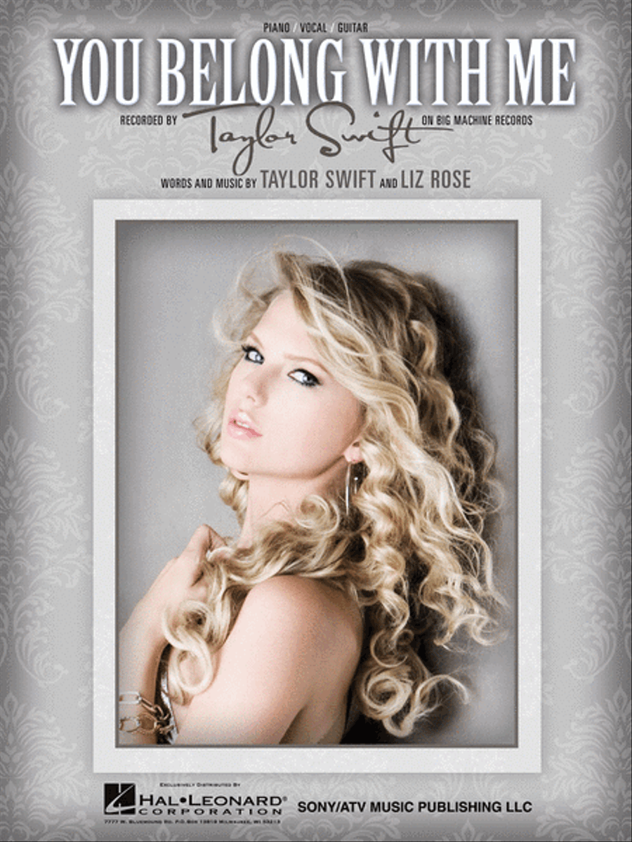 You Belong with Me Piano, Vocal, Guitar scores gallery preview page 1