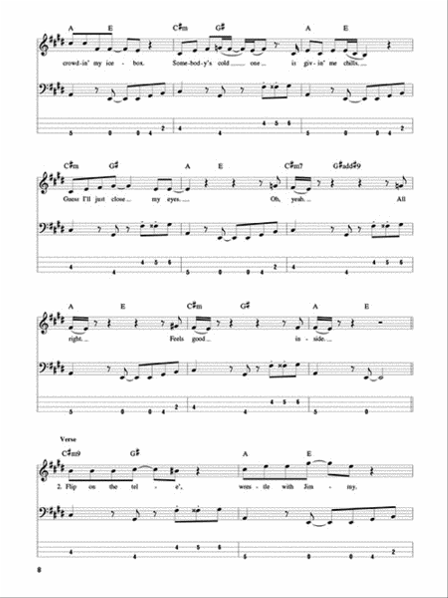 Weezer Bass Guitar Tablature scores gallery preview page 5