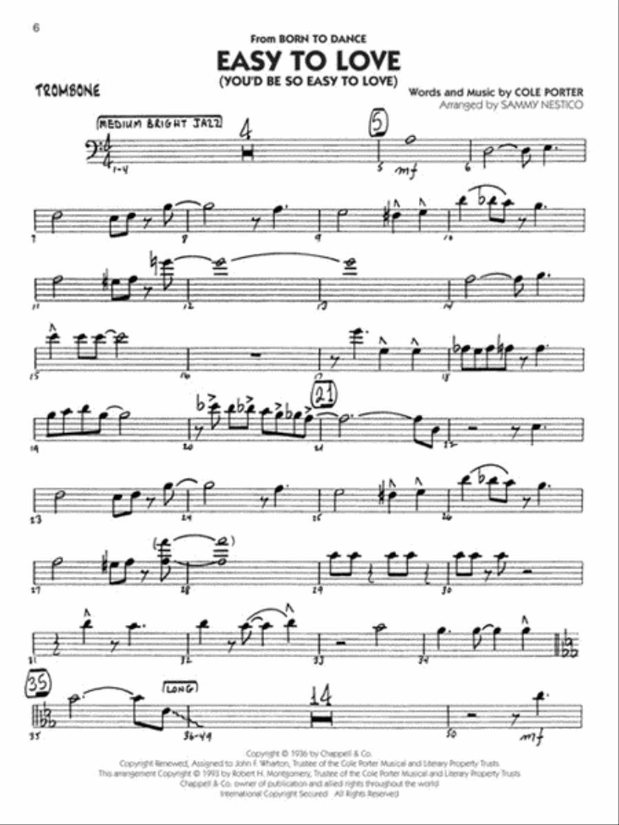 Standards – Trombone Big Band scores gallery preview page 4