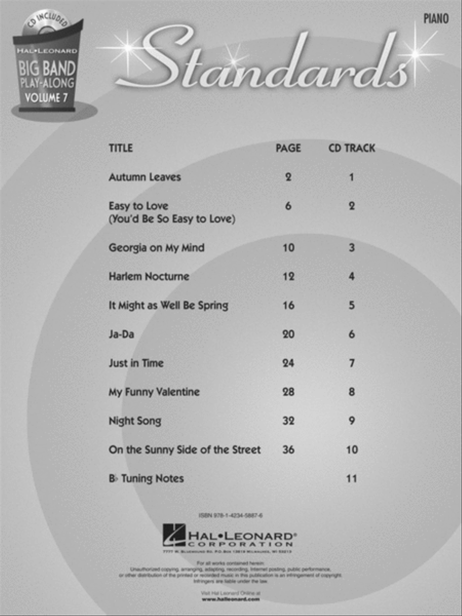 Standards – Piano Big Band scores gallery preview page 2
