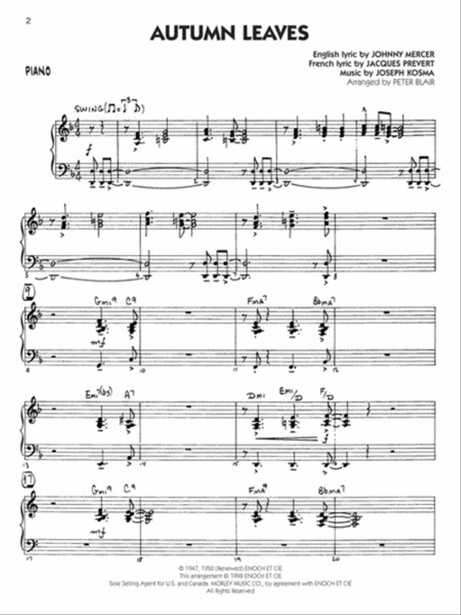 Standards – Piano Big Band scores gallery preview page 3