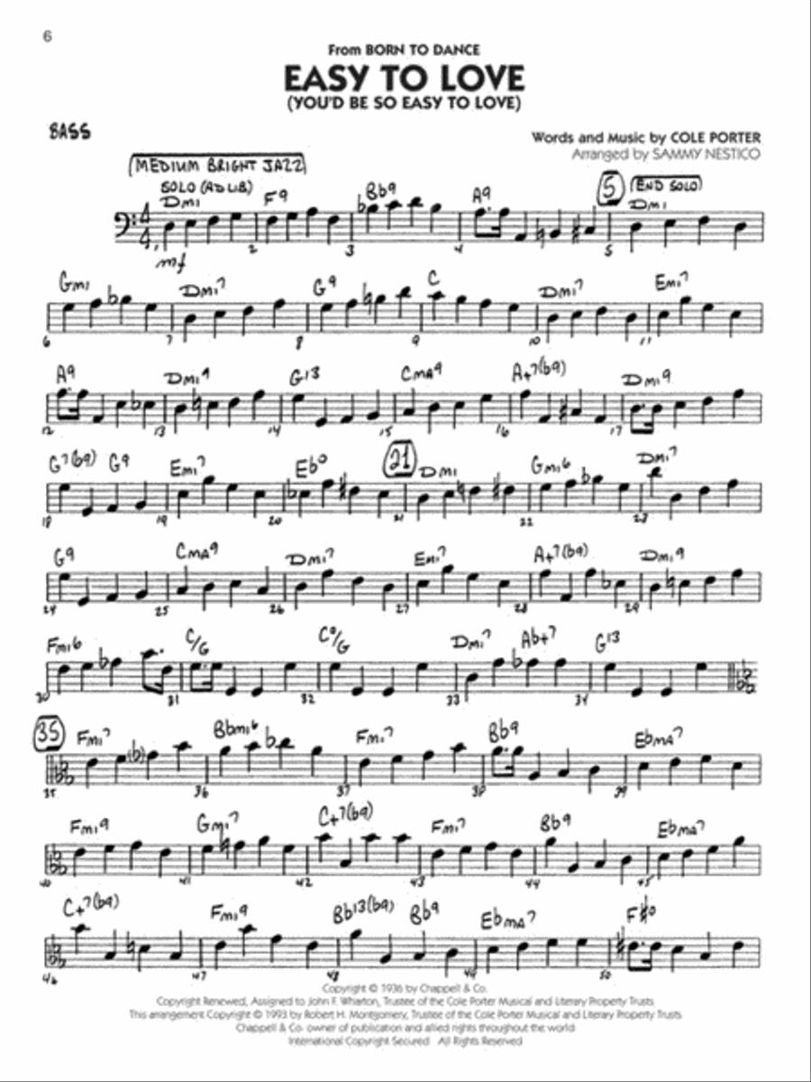 Standards - Bass Big Band scores gallery preview page 4